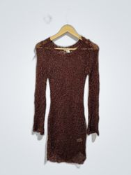 Brown Knit Dress