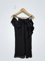 Black Ruffled Dress