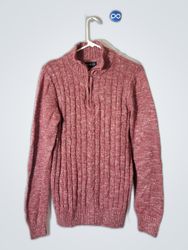 Sky Blue Pink Knit Sweater