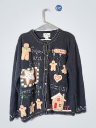 Gingerbread-Themed Knit Sweater