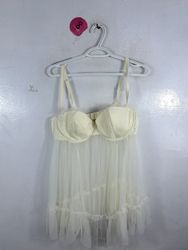 Victoria's Secret White Lace Slip Dress