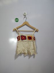 Crochet Strap Crop Top