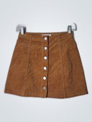 Brown Corduroy Skirt