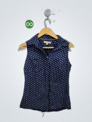 Banana Republic Sleeveless Printed Blouse