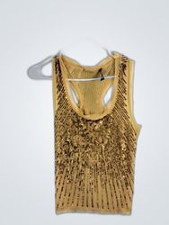 Gold Sequined Top
