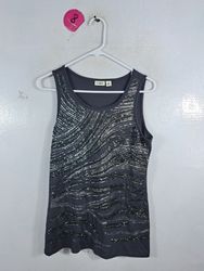 Cato Grey Sequined Tank Top