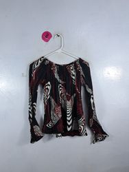 Unbranded Printed Off-Shoulder Blouse