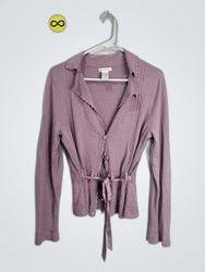 Worthington Purple Knit Cardigan