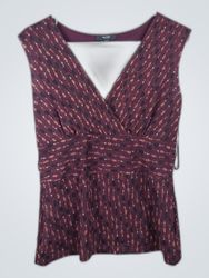 Alfani Printed Wrap Blouse