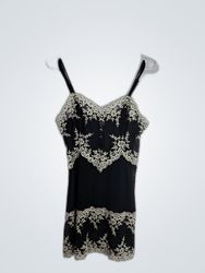 Unbranded Black Lace Trim Camisole Top