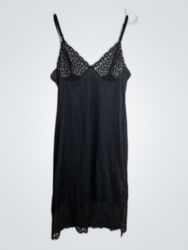 Black Lace Trim Chemise