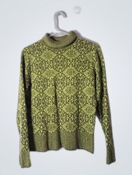 Talbots Green Turtleneck Knit Sweater