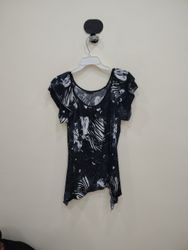 AX Paris Printed Ruffle Sleeve Blouse