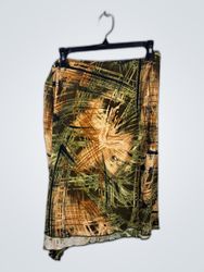 Abstract Print Mini Skirt