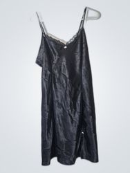Apt. 9 Intimates Black Lace Trim Slip Dress