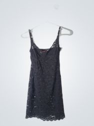 Edlitkstrad Black Lace Mini Dress