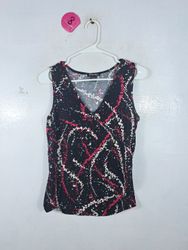 By Design Printed V-Neck Tank Top