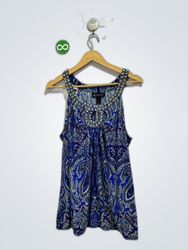 INC International Concepts Printed Sleeveless Blou..