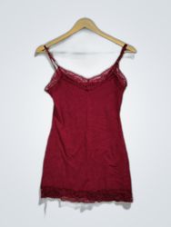 Bozzolo Lace Trim Camisole Top