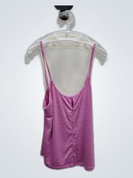 bebe Pink Satin Cami Top
