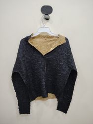 Unbranded Reversible Crinkled Cardigan