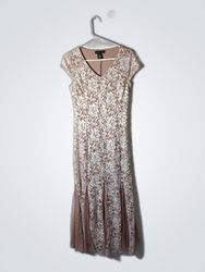 Candie's Petite Lace Midi Dress