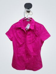 Worthington Pink Ruffle Blouse