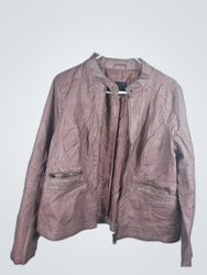 Redmans Faux Leather Biker Jacket