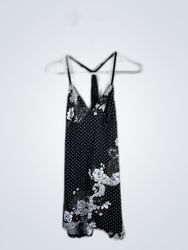 Black and White Floral Dress