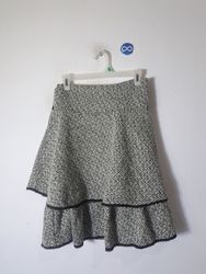 Xinyi Fashion Houndstooth Ruffled Mini Skirt