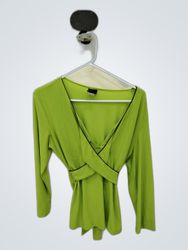 Green Wrap Top