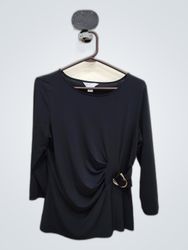 Liz Claiborne Black Long Sleeve Blouse