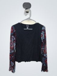 LMC Printed Long Sleeve Blouse