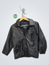 Rainforest Black Leather Jacket