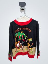 Holiday Time Feliz Navidad Christmas Sweater