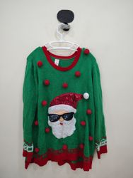 Holiday Time Christmas Santa Sweater
