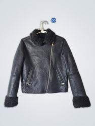 Love Tree Black Leather Jacket