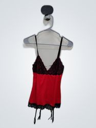 Red Lace Trim Camisole