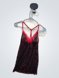 Lea Donatella Black Lace Slip Dress