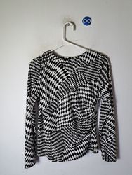 H&M Printed Long Sleeve Blouse