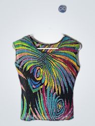 Vibrant Multicolor Graphic Tank Top