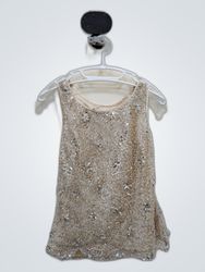 Adrianna Papell Sequined Sleeveless Blouse