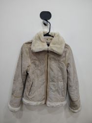 Steve Madden Suede Fur Collar Jacket