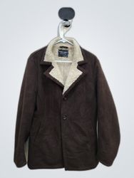 Brown Synthetic Leather Jacket