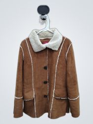 Faded Glory Brown Suede Jacket