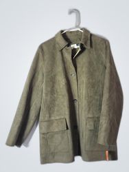 Harvé Benard Green Suede Jacket