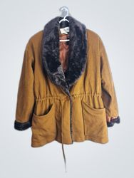 Brown Faux Fur Jacket