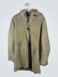 Olive Green Fur-Lined Jacket