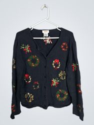 Talbots Christmas Cardigan