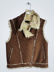 Steve Madden Brown Suede Vest